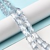 AB Color Plated Transparent Glass Beads Strands EGLA-P051-06A-A-5