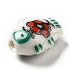 Handmade Printed Porcelain Beads PORC-F005-03-3