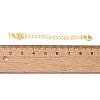 Rack Plating Brass Ends with Chain and Lobster Claw Clasps KK-F873-05G-3