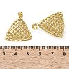 Brass Micro Pave Clear Cubic Zirconia Pendants KK-D221-19G-03-3
