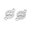 Non-Tarnish 304 Stainless Steel Connector Charms STAS-N095-109-1