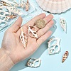 18Pcs 6 Styles Natural Shell Big Pendants BSHE-YW0001-20-3
