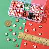 200Pcs 10 Styles Handmade Polymer Clay Christmas Theme Beads CLAY-FS0001-52-5