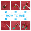 DIY Christmas Theme Earring Making Kits DIY-SC0019-45-4