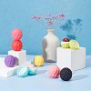 CHGCRAFT 8 Sets 8 Colors Plastic Empty Lip Balm Sphere Containers MRMJ-CA0001-02-5