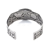 Constellation Alloy Open Cuff Bangles for Women Men LS-BJEW-C064-01AS-08-3