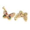 Brass Micro Pave Cubic Zirconia Pendants KK-C109-09A-G-2