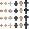 120Pcs 6 Styles Natural Wooden Beads WOOD-SC0002-21-7