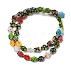 Handmade Millefiori Glass Beads Strands LAMP-D021-02A-2