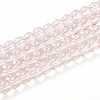 Baking Paint Transparent Glass Beads Strands DGLA-N006-6mm-02-1