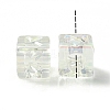 UV Plating Rainbow Iridescent Acrylic Beads OACR-K003-008F-2