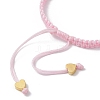 Alloy Rhinestone Heart Link Bracelet BJEW-JB10002-01-4