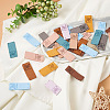 Biyun 60Pcs 10 Colors Microfiber Leather Labels DIY-BY0001-15-5