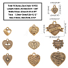 Alloy Pendants for Valentine's Day PALLOY-PH0001-06AB-2