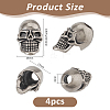 4Pcs Brass European Beads KK-FH0008-27B-AS-2