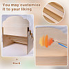 5-Tier Wood Display Riser Stands for Greeting Cards ODIS-WH0043-230A-5
