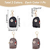 WADORN 2Pcs 2 Colors PU Leather Mini Coin Bag for Women KEYC-WR0001-45A-2