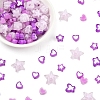 200Pcs 5 Styles Transparent Acrylic Beads TACR-FS0001-54D-3