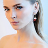 20Pairs 20 Styles Christmas Tree & Bell & Deer & Snowman Enamel Dangle Clip-on Earrings EJEW-AN0003-39-6