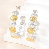 304 Stainless Steel Shell Shape Stud Earrings for Women SA-CBA45D5-32GP-2