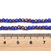 Electroplate Glass Beads Stradns EGLA-H114-02B-12-3