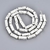 Electroplated Natural Lava Rock Beads Strands X-G-T114-63S-5