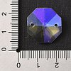 Electroplated Glass Rhinestone Connector Charms EGLA-Z007-01A-3