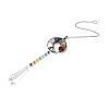 Chakra Theme Gemstone Pendant Decoration LS-AJEW-P098-17P-1