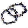 Unisex Chip Natural Sodalite Beaded Stretch Bracelets BJEW-S143-21-7