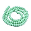 Opaque Solid Color Glass Beads Strands X1-EGLA-A034-P4mm-D14-2