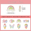 48Pcs 8 Styles Transparent Resin Cabochons RESI-CJ0004-79-2