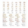 72pcs 6 Sets 6 Style Alloy Pendants FIND-CD0001-10-1
