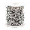 Tarnish Resistant 304 Stainless Steel Paperclip Chains CHS-O011-02P-3