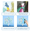 16 Sheets Waterproof PVC Colored Laser Stained Window Film Static Stickers DIY-WH0314-081-3