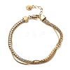 Stainless Steel Multi-strand Bracelets for Women BJEW-F485-01G-01-4