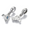 Alloy European Dangle Charms MPDL-N039-012-2