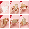 Castle Shape Paper Glitter Candy Boxes CON-WH0083-12-4