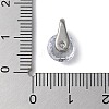 304 Stainless Steel Rhinestone Charms STAS-P337-01P-3