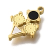 Ion Plating(IP) 304 Stainless Steel Manual Polishing Charms STAS-M059-02G-04-2