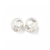Oval Egg Alloy Faceted Beads FIND-G066-01S-1