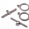 Tibetan Style Alloy Toggle Clasps X-LF1543Y-3
