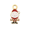 Christmas 304 Stainless Steel Enamel Pendants LS-STAS-I356-02G-01-1