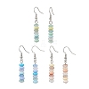 3 Pairs Glass Dangle Earrings EJEW-JE06643-2