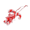 Christmas Candy Cane Handmade Polymer Clay Pendant Decorations HJEW-P017-02B-2