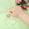 2Pcs Plastic Imitation Pearl Rice Beaded Anklets AJEW-CA0004-76S-3