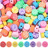 200pcs 8 colors Handmade Polymer Clay Beads CLAY-SP0001-05-1