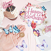 Butterfly & Word Cake Topper Sets DIY-SC0024-83-3