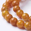 Natural Agate Beads Strands G-G754-08-8mm-3