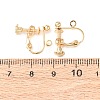 316 Surgical Stainless Steel Clip-on Earring Findings X-STAS-H240-45G-3
