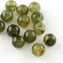 Round Imitation Gemstone Acrylic Beads X-OACR-R029-8mm-02